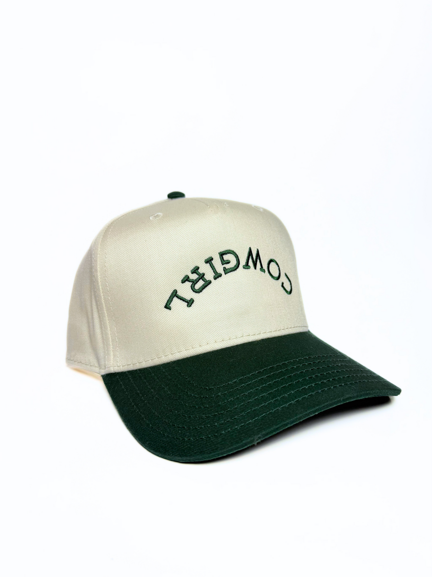 Reverse Cowgirl Trucker Hat (Green)