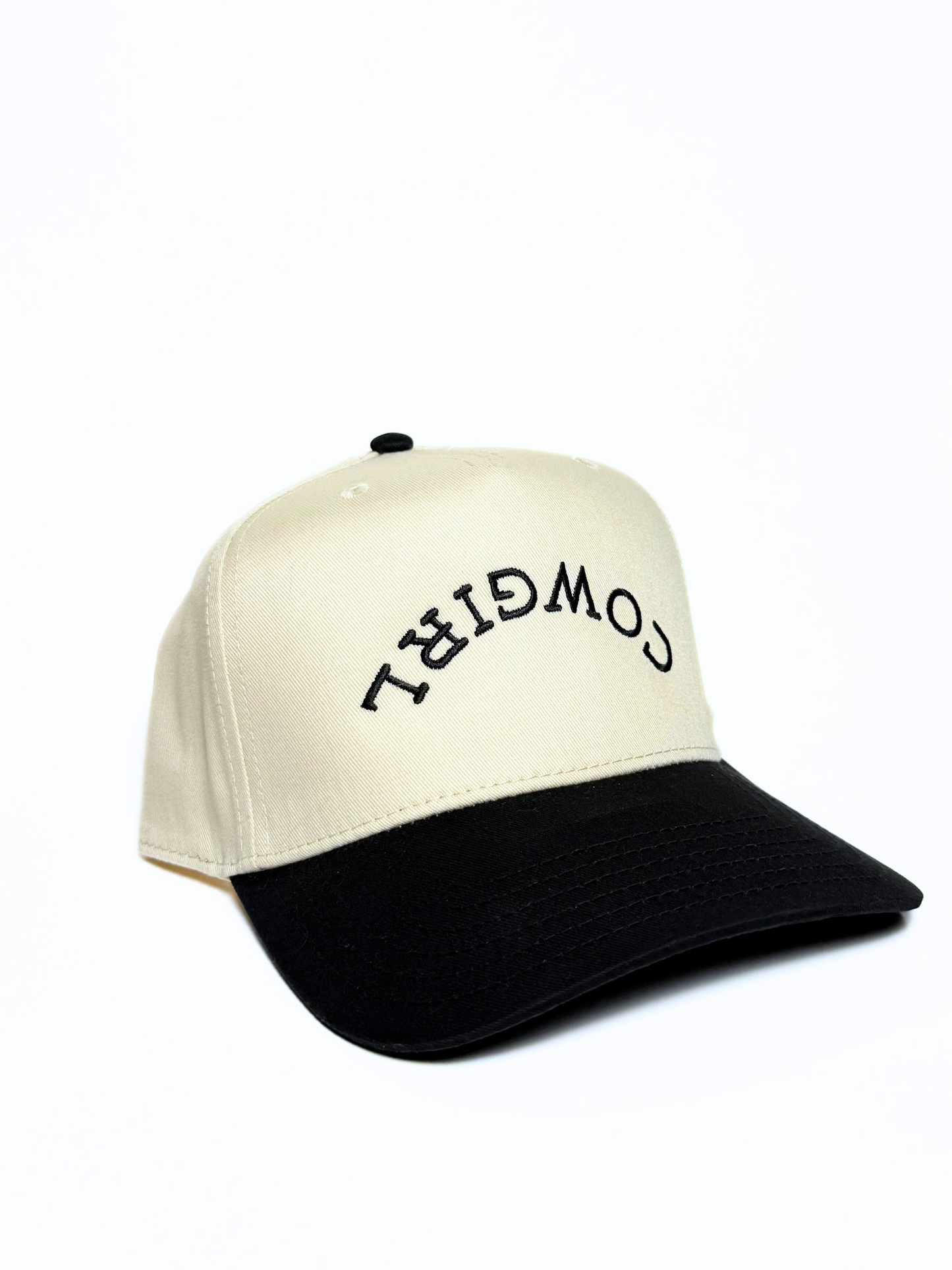 Reverse Cowgirl Trucker Hat (Black)